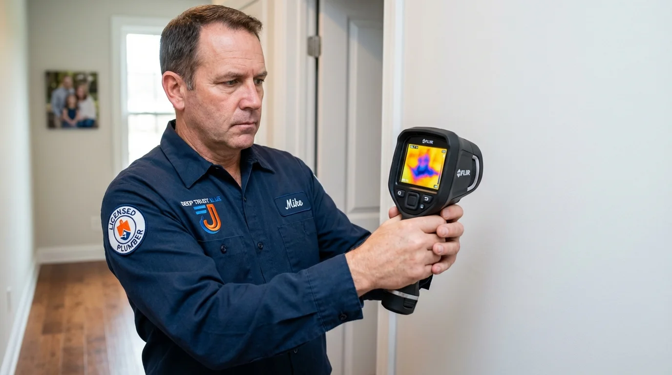Thermal imaging leak detection by Johns Plumbing LLC in Waipahu
