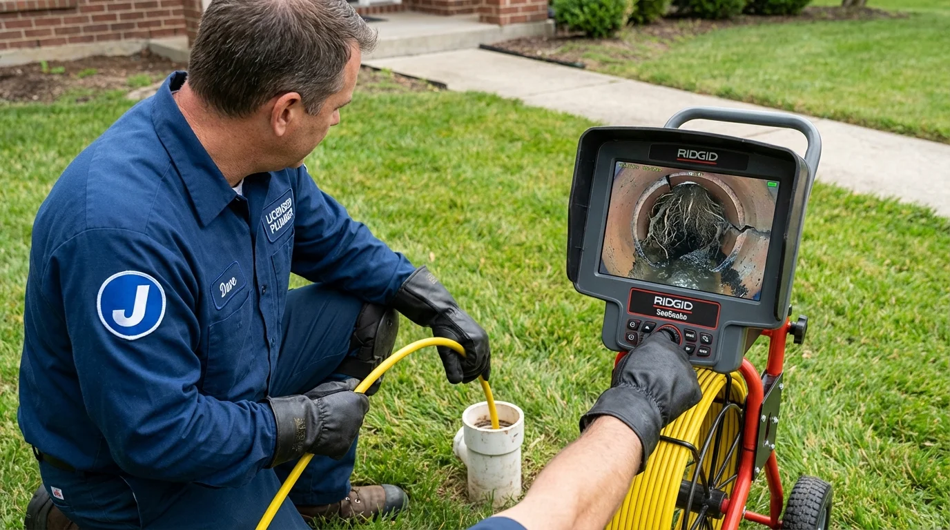 Sewer camera inspection being performed by Johns Plumbing LLC in Waipahu